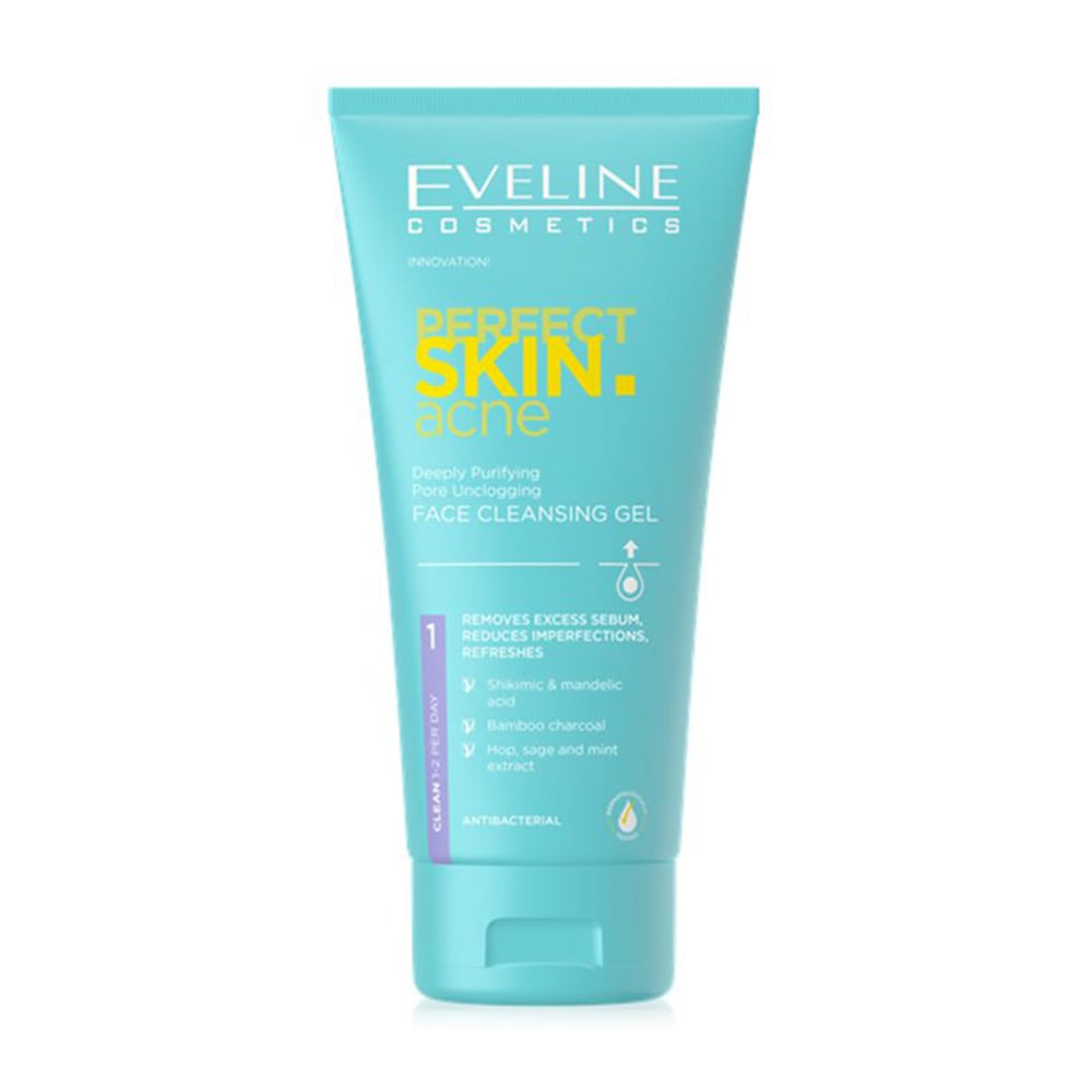 Глибоко очищувальний гель для вмивання Eveline Cosmetics Perfect Skin Acne, 150 мл